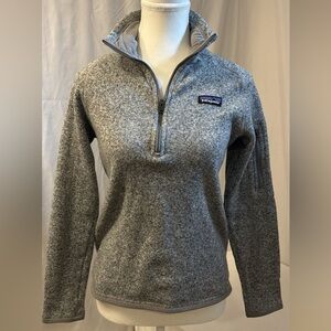 Patagonia Women's Heathered Gray Quarter-Zip Pullover